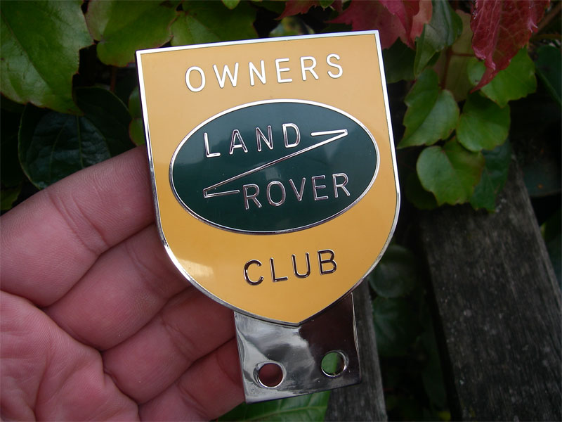 LAND ROVER Badge OWNERS CLUB Emblem Plakette eBay